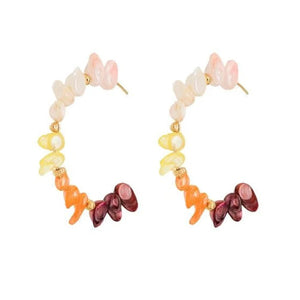 Multicolor Irregular Pearl Big Earring Drop Pendientes Creative Accessories