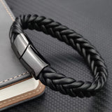 Multicolor Wax Rope Winding Men's Leather Bracelet