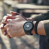 Multicolor Wax Rope Winding Men's Leather Bracelet