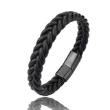 Multicolor Wax Rope Winding Men's Leather Bracelet