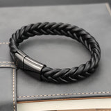 Multicolor Wax Rope Winding Men's Leather Bracelet