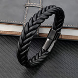Multicolor Wax Rope Winding Men's Leather Bracelet
