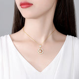 Freshwater Pearl Pendant Necklace 925 Sterling Silver Chain