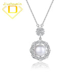 Freshwater Pearl Pendant Necklace 925 Sterling Silver Chain