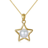 Freshwater Pearl Pendant 925 Sterling Silver Necklace Christmas Gift