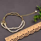 Freshwater Pearls Angel Bracelet Adjustable Metal Vintage Jewelry