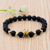 Natural Stone Bracelet Yoga Jewelry CZ Ball Matte Charms Beads Bracel