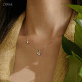 Butterfly S925 Silver Pendant Necklace for Women