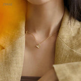 Butterfly S925 Silver Pendant Necklace for Women