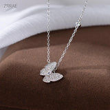 Butterfly S925 Silver Pendant Necklace for Women