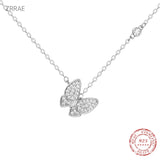 Butterfly S925 Silver Pendant Necklace for Women