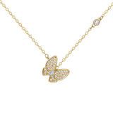 Butterfly S925 Silver Pendant Necklace for Women