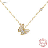 Butterfly S925 Silver Pendant Necklace for Women