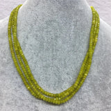 Olivine Green Necklace Peridot 6Strands Adjustable Choker