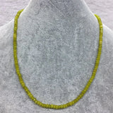 Olivine Green Necklace Peridot 6Strands Adjustable Choker