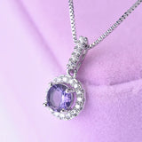 18K Diamond Pendant Choker Necklace for Women