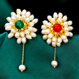 Pearl Flower Sweater Brooch for Women