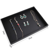 PU Jewelry Display Tray PU Box Jewellery Organizer Rangement Gift