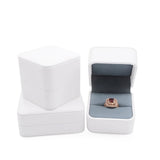 PU Leather Ring Box Pendant Necklace Gift Packing Jewelry Display Organizer Case