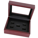 PU Leather Ring Display Box Organizer, 2-6 Hole Collection Box