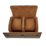 PU Leather Watch Storage Box Travel 2 Positions Watches Organizer Case
