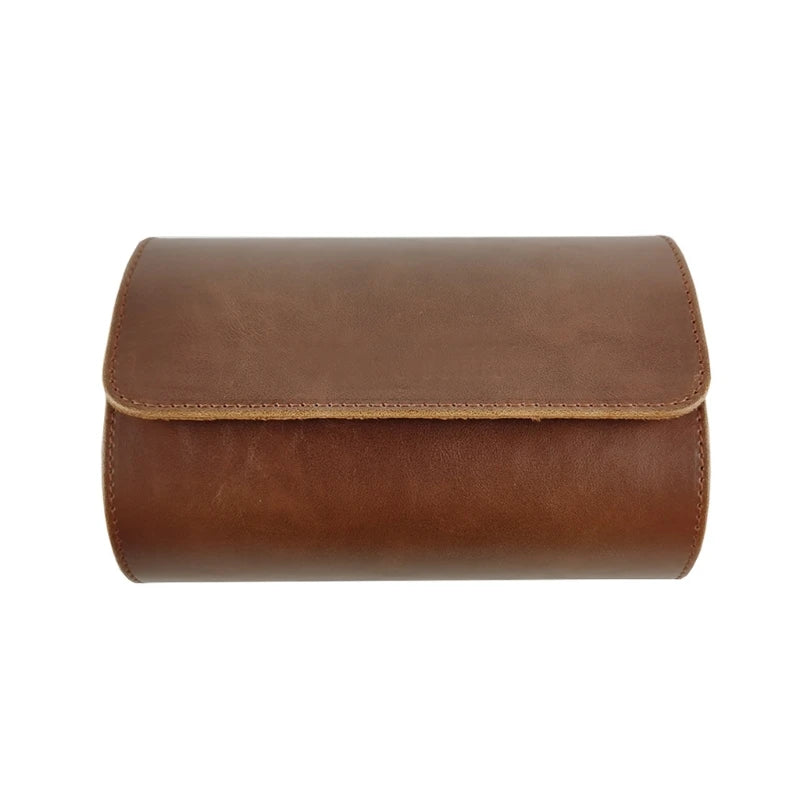 PU Leather Watch Storage Box Travel 2 Positions Watches Organizer Case