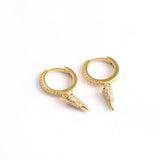 925 Silver Bohemian Cone French Style Ear Buckle for Women