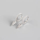 925 Silver Bohemian Cone French Style Ear Buckle for Women