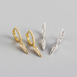 925 Silver Bohemian Cone French Style Ear Buckle for Women