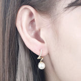 Zircon Gemstone Drop Earrings 925 Silver Jewelry for Women Wedding Party