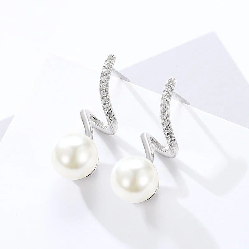 Zircon Gemstone Drop Earrings 925 Silver Jewelry for Women Wedding Party