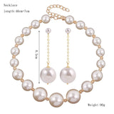 Sweet Beaded Wedding Jewelry Set for Women