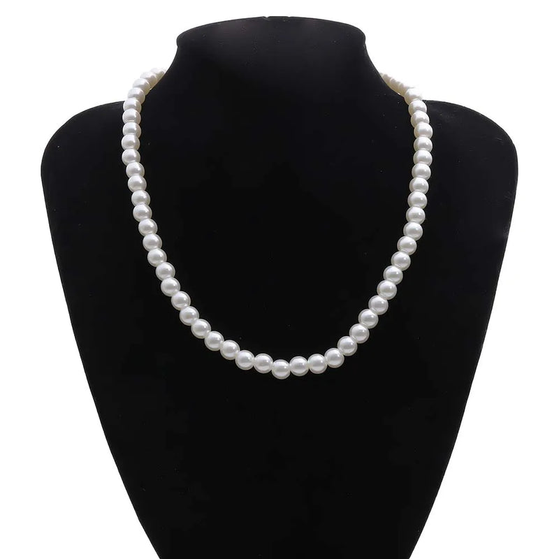 Crystal Pearl Pendant Necklaces for Women Wedding Bridal Jewelry
