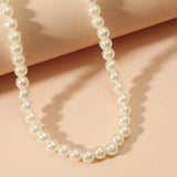 Crystal Pearl Pendant Necklaces for Women Wedding Bridal Jewelry