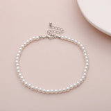 Crystal Pearl Pendant Necklaces for Women Wedding Bridal Jewelry