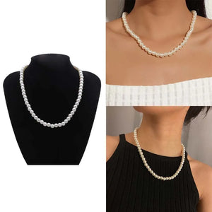 Crystal Pearl Pendant Necklaces for Women Wedding Bridal Jewelry