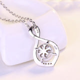 Zircon Pearl Necklace 925 Silver Jewelry for Women Wedding Gift