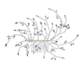 Pearl Rhinestone Comb Hair Accessories Bride Wedding Tiara Headband