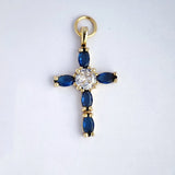 Cross Pendant Charms Micro Paved Zircon DIY Necklaces Keychain