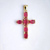 Cross Pendant Charms Micro Paved Zircon DIY Necklaces Keychain