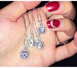 Pink Diamond Pendant Necklace 925 Sterling Silver Chain Fine Jewelry