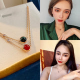 Planet Necklace Women's Sterling Silver Gem stones Necklace Pendant Jewelry
