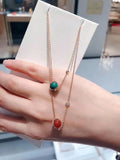 Planet Necklace Women's Sterling Silver Gem stones Necklace Pendant Jewelry