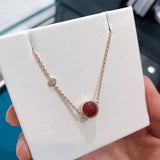 Planet Necklace Women's Sterling Silver Gem stones Necklace Pendant Jewelry