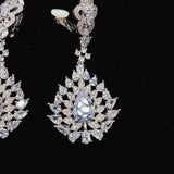 Zircon Clips Earrings for Women Crystal Wedding Ear Cuff