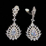 Zircon Clips Earrings for Women Crystal Wedding Ear Cuff