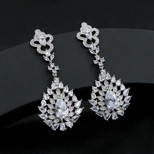 Zircon Clips Earrings for Women Crystal Wedding Ear Cuff