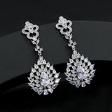 Zircon Clips Earrings for Women Crystal Wedding Ear Cuff