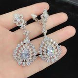 Zircon Clips Earrings for Women Crystal Wedding Ear Cuff