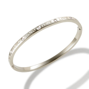 Plated Stainless Steel Zircon Bracelet for Women